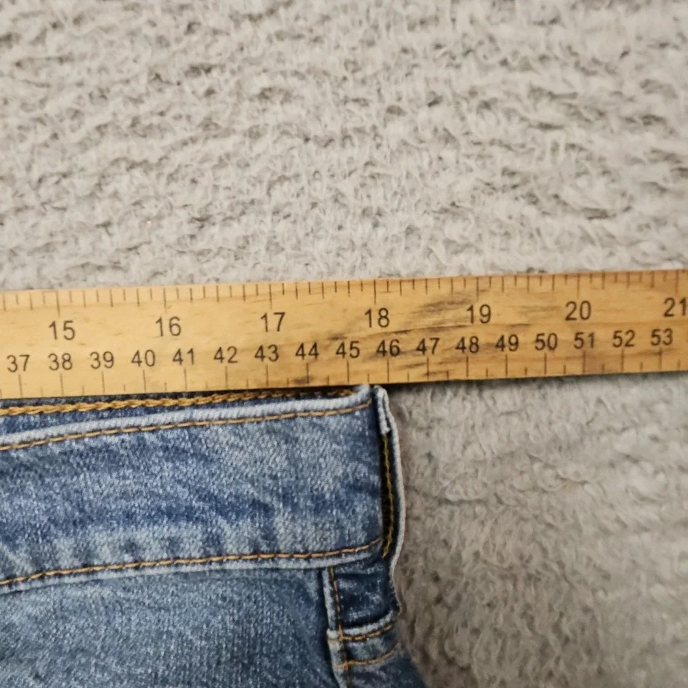 Levis 505 Jeans Mens 34x34 Blue Stretch Denim Relaxed Dad Light Wash Fade Grunge